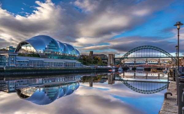Sage Gateshead & Tyne Bridge in Newcastle. Image Karl Moran on Unsplash.