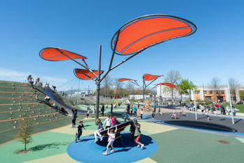 Inclusive Margaret Mahy Playground in Christchurch, NZ