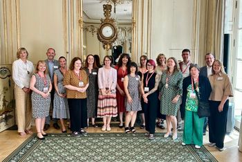 The MeetEngland delegation in Brussels with ambassador Anne Sherriff (centre)