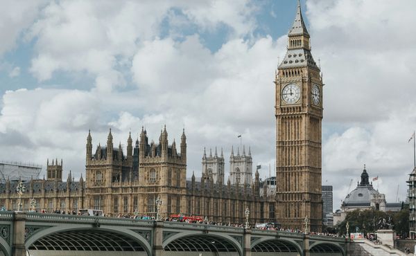 Houses of Parliament on a grey day