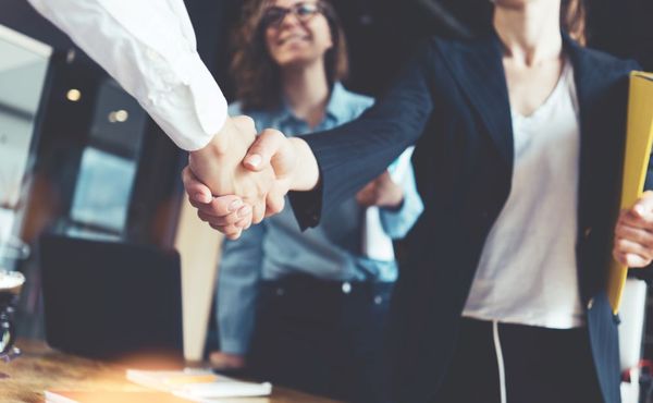 Business handshake