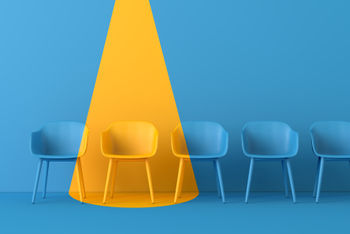 Chairs in spotlight