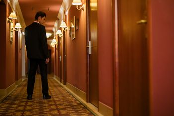 Hotel corridor