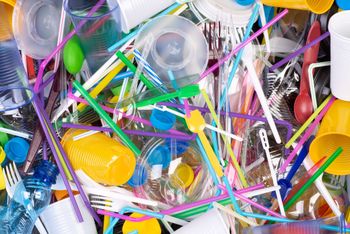 Single-use plastic waste