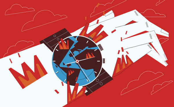 climate change heat graphic hand