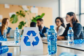 Sustainability professionals around a table