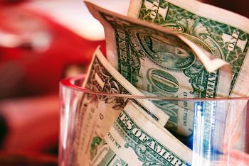 money in a jar horizontal