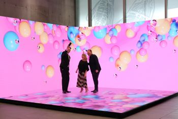 Users will be able to interact with the LED Activation Zone at ICC Sydney
