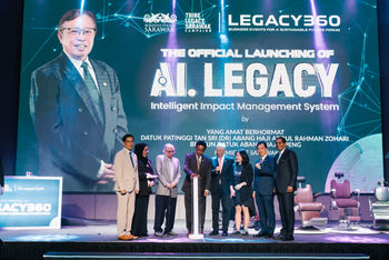 The Hon. Dato Sri Abdul Karim, representing the Premier of Sarawak, launched the world's first business event legacy management system. 