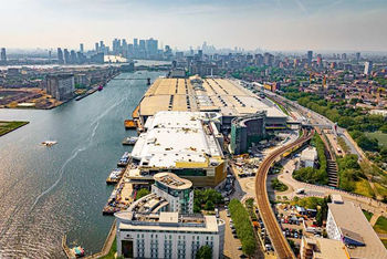 New drone footage as ExCeL expansion '65 per cent booked for 2025'