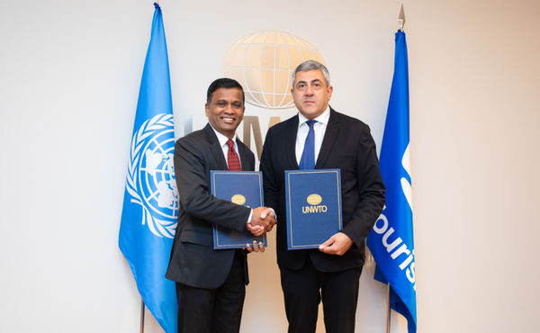 Senthil Gopinath with UN Tourism president