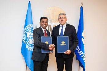 Senthil Gopinath with UN Tourism president
