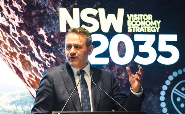 Minister for Jobs and Tourism, Steve Kamper at the launch of the new NSW Visitor Economy Strategy