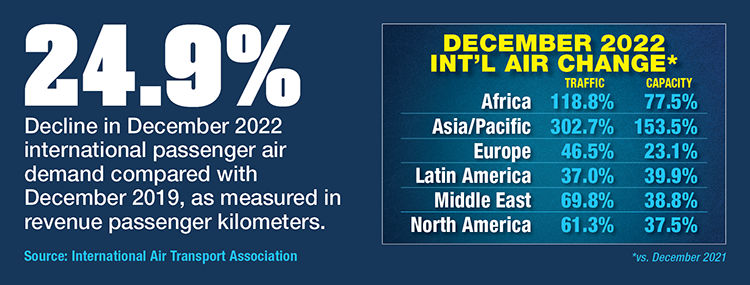December International Air Travel Demand 