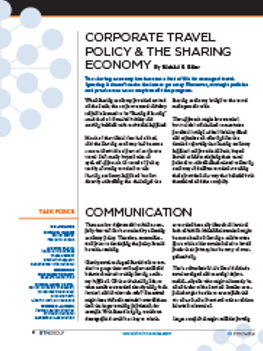 Corporate Travel Policy & the Sharing Economy