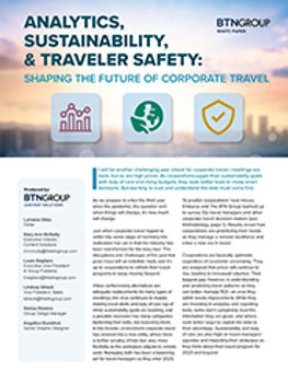 Analytics, Sustainability & Traveler Safety: Shaping the Future of Corporate Travel