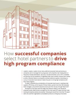 How Successful Companies Select Hotel Partners to Drive High Program Compliance