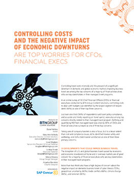 Controlling Costs and the Negative Impact of Economic Downturns are Top Worries for CFOs, Financial Execs