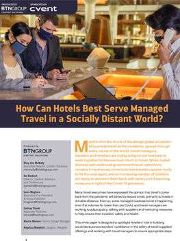 How Can Hotels Best Serve Managed Travel in a Socially Distant World?