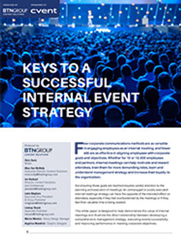 Keys to a Successful Internal Event Strategy