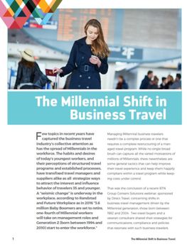 The Millennial Shift in Business Travel