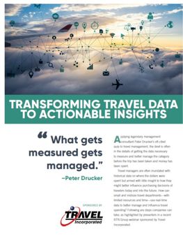 Transforming Travel Data to Actionable Insights
