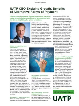 UATP CEO Talks Benefits of Alternative Forms of Payment
