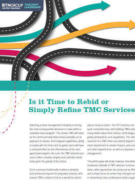 Is it Time to Rebid or Simply Refine TMC Services?