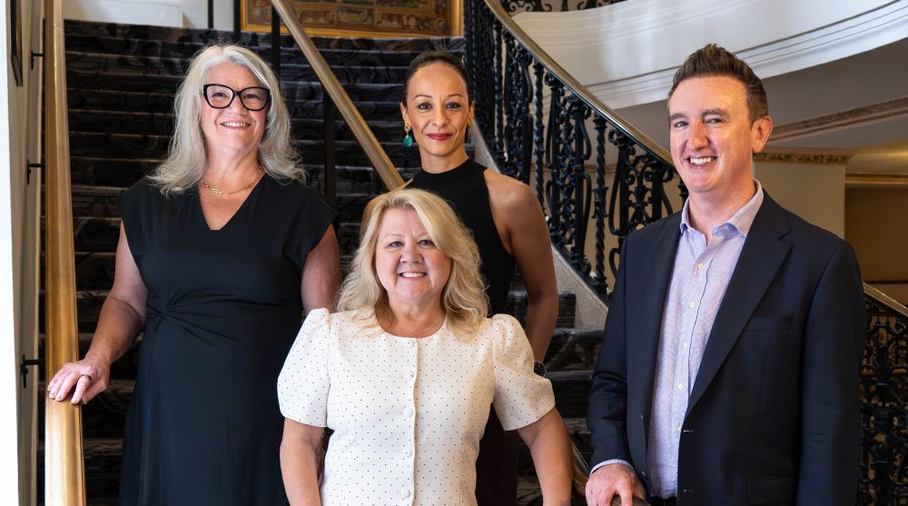 Left to right: Adobe's Kathy Burdge, Moderna's Jennifer Steinke, McDonald's Koreen Barbara, Google's Rob Bray
