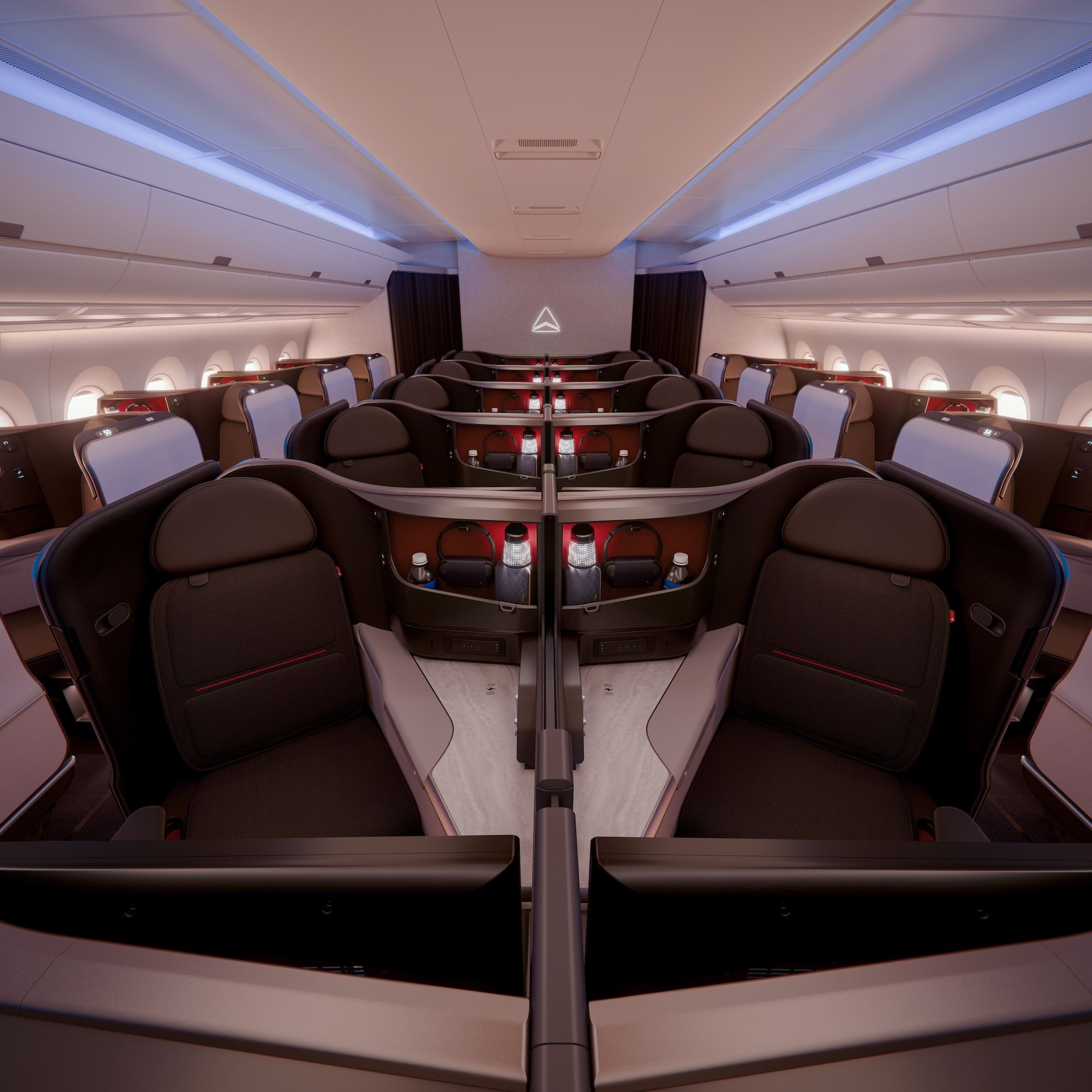 Delta plans for its new Delta One suites to be available next year on the Airbus A350-1000.