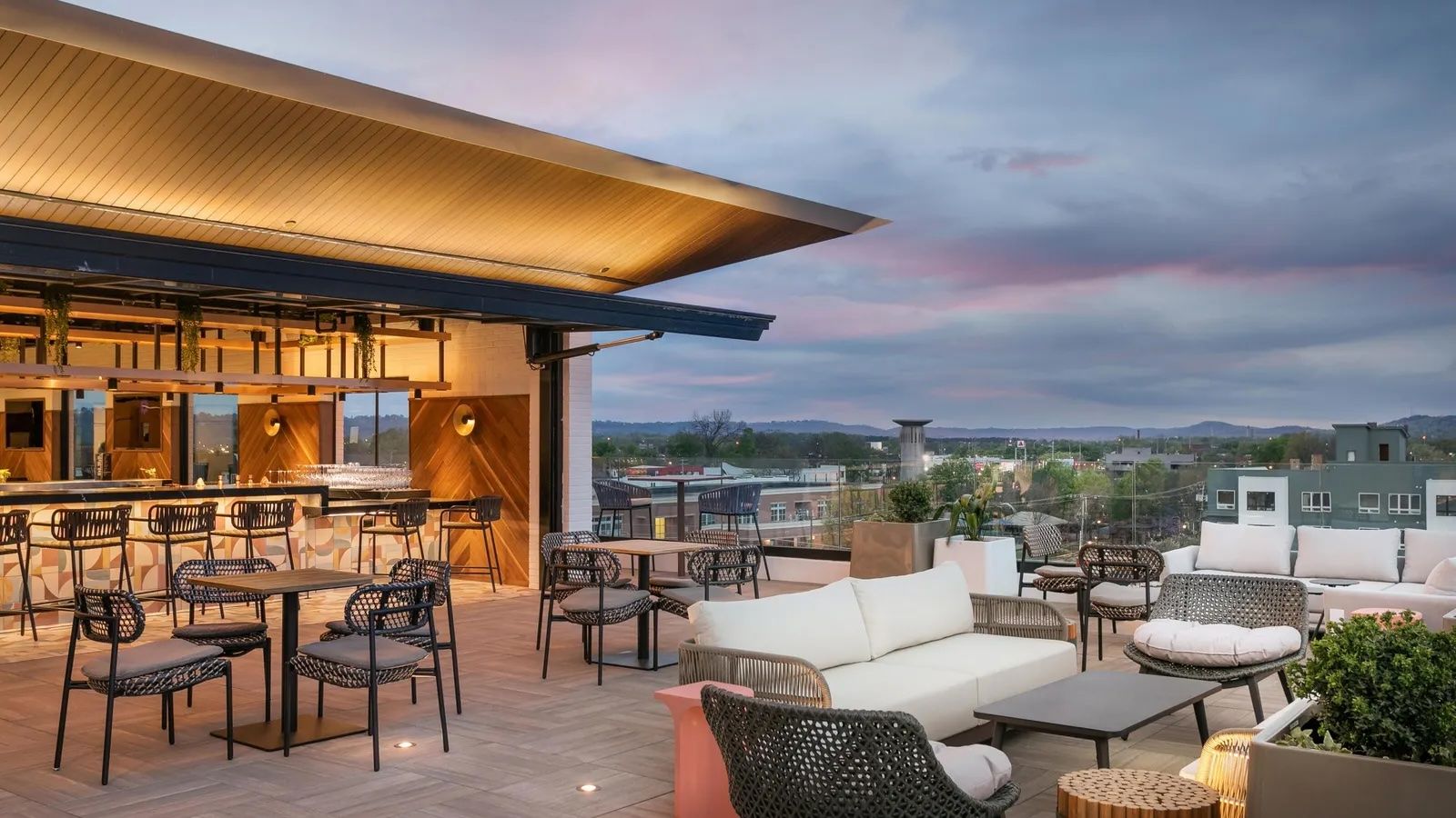 The rooftop at the Caption by Hyatt Chattanooga Downtown, which opened in March 2026.Source: Hyatt Hotels Corp.