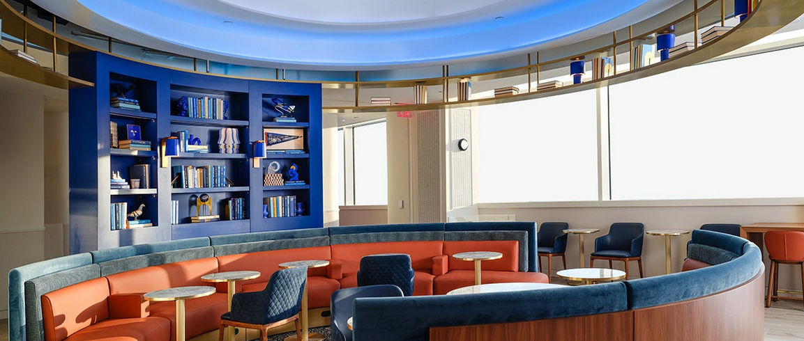 JetBlue's BlueHouse Lounge at New York's JFK airportSource: JetBlue