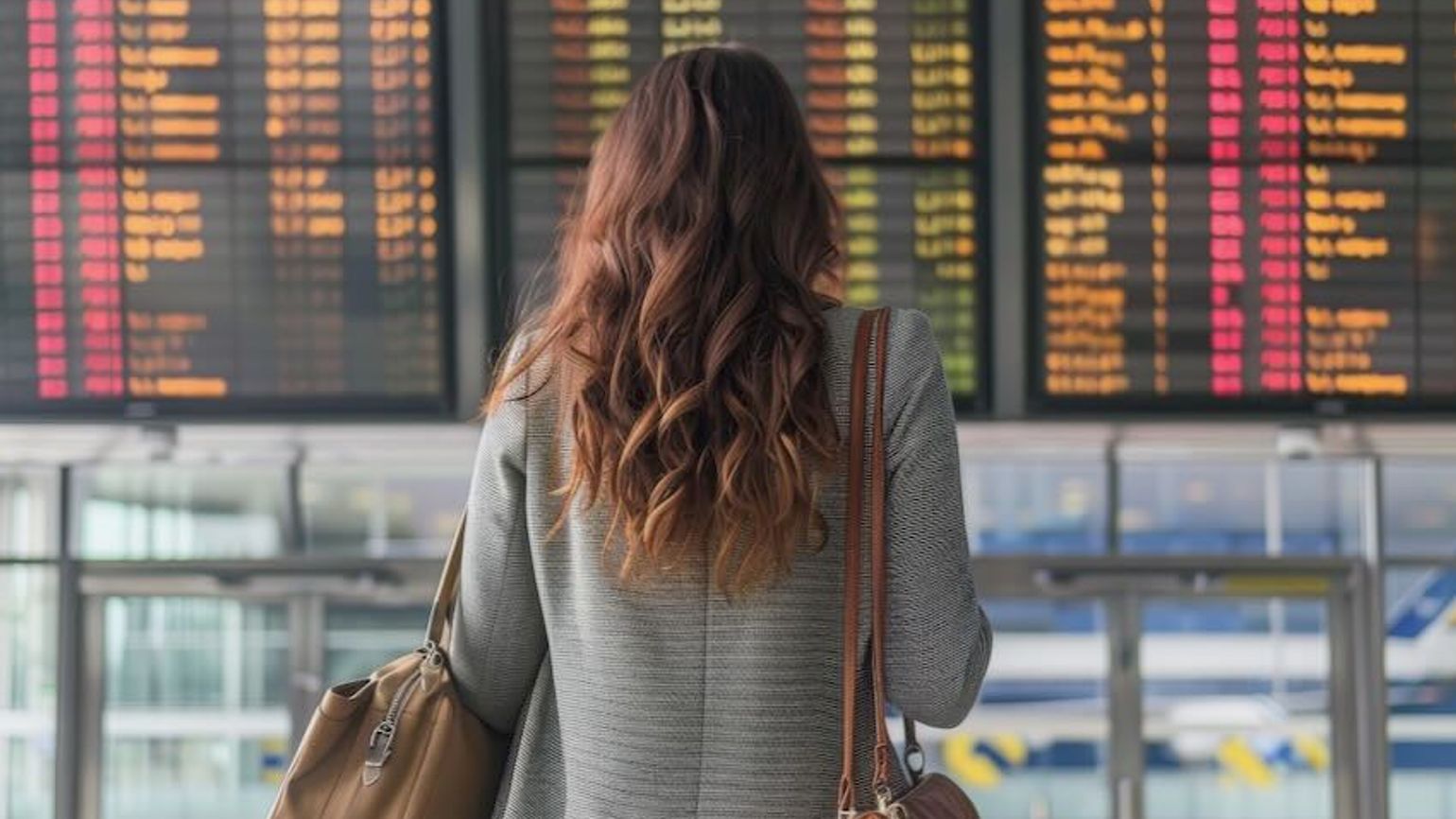 Airport passenger departures board AdobeStock