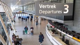 Departures lounge Amsterdam Airport Schiphol
