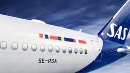 SAS tailfin close up 2025