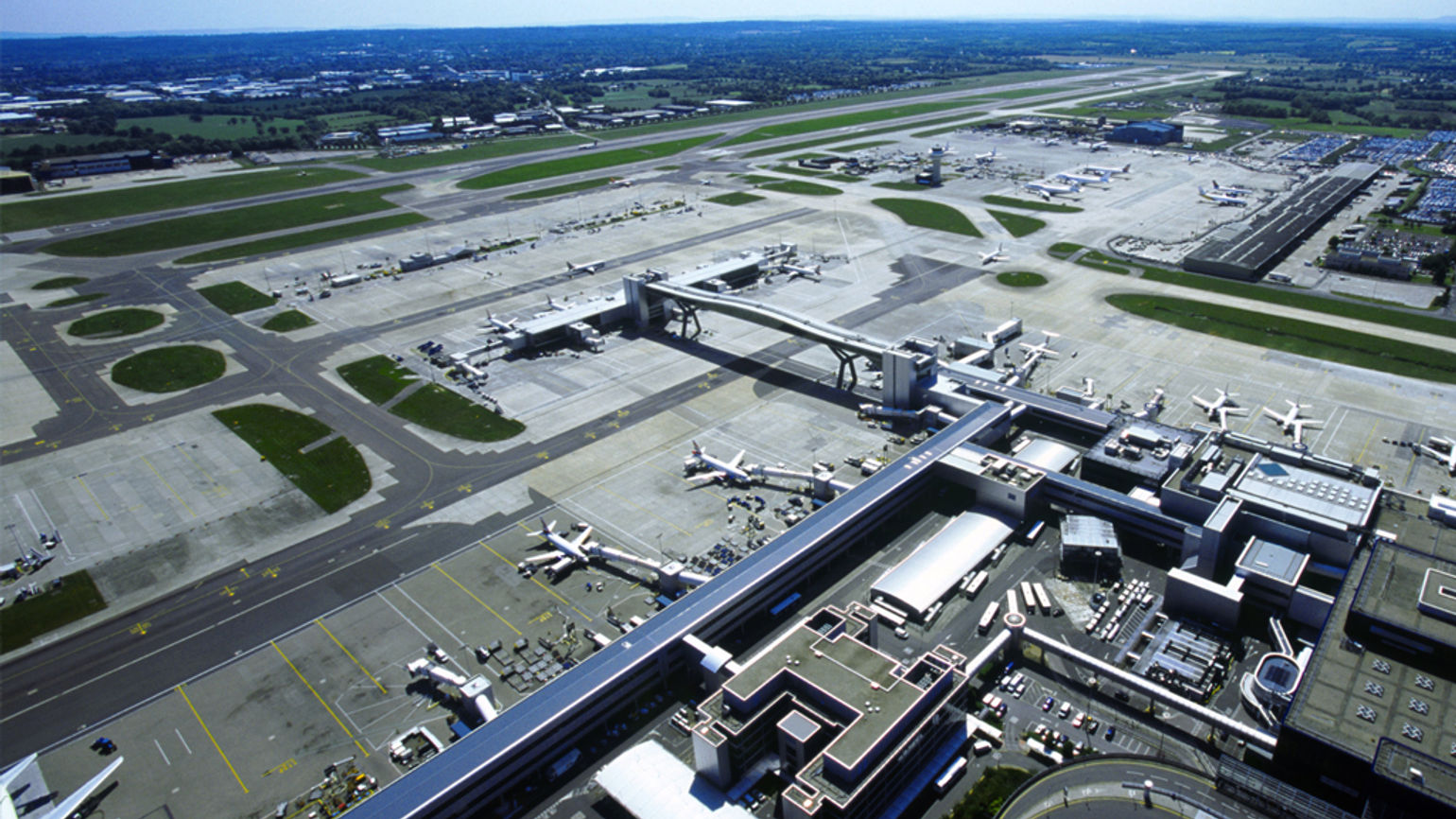 Gatwick Airport aerial runways