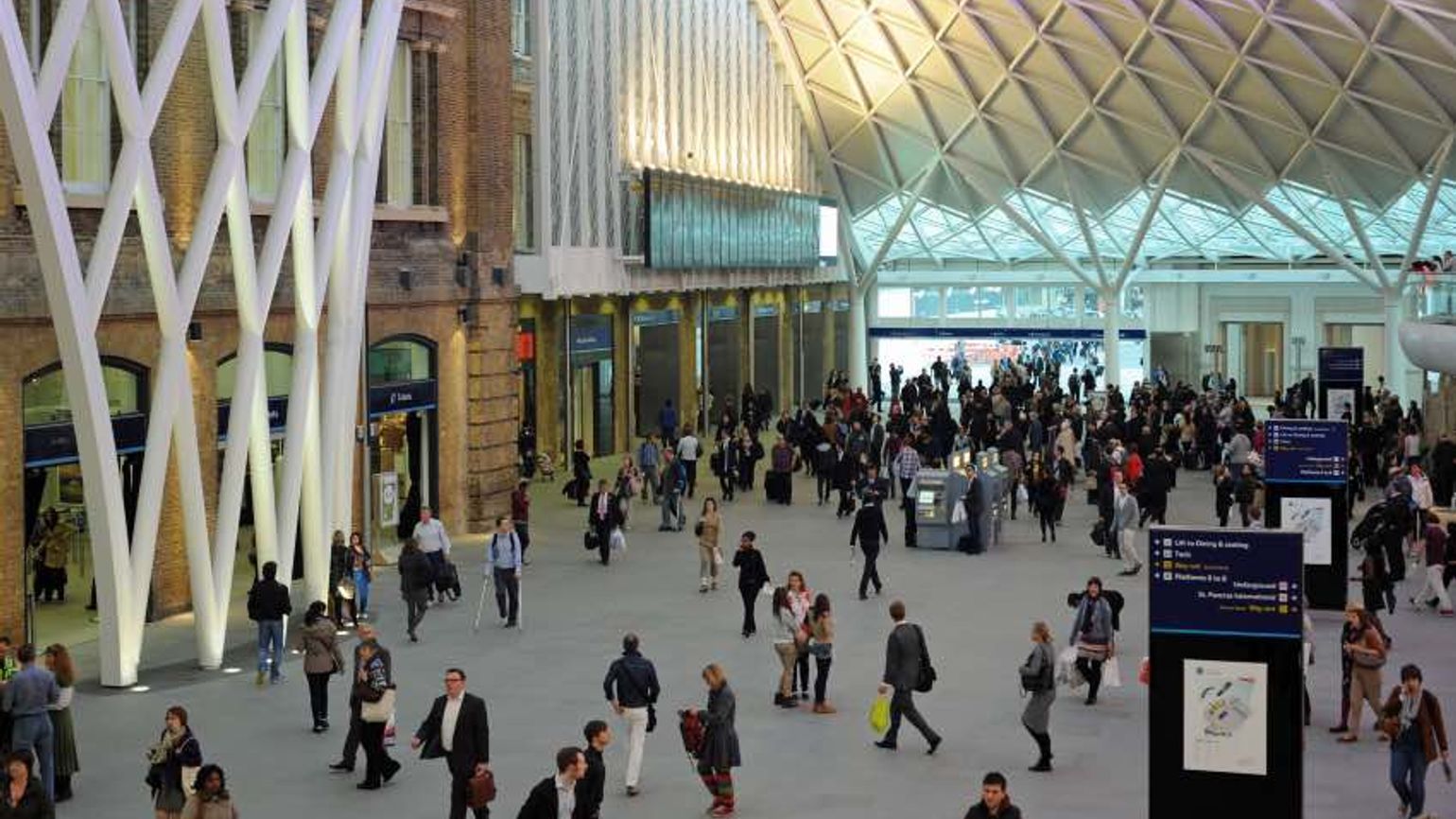 London Kings Cross station Rail Delivery Group