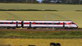 LNER train in motion