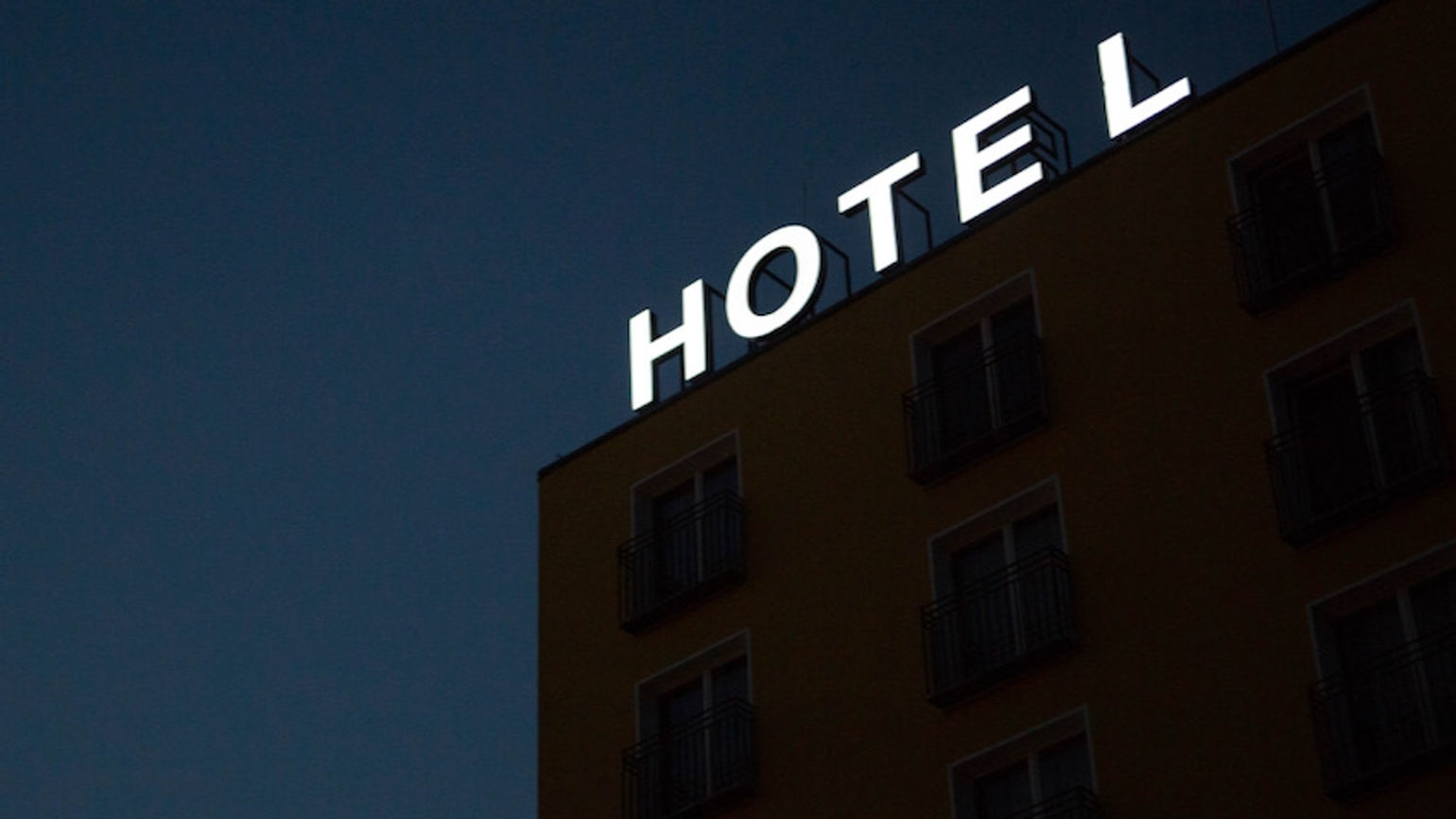 Generic hotel sign