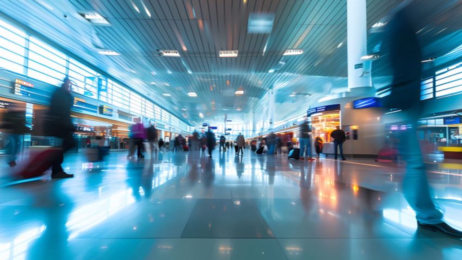 Airport blur