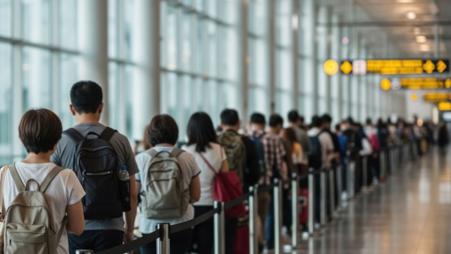 Airport queue