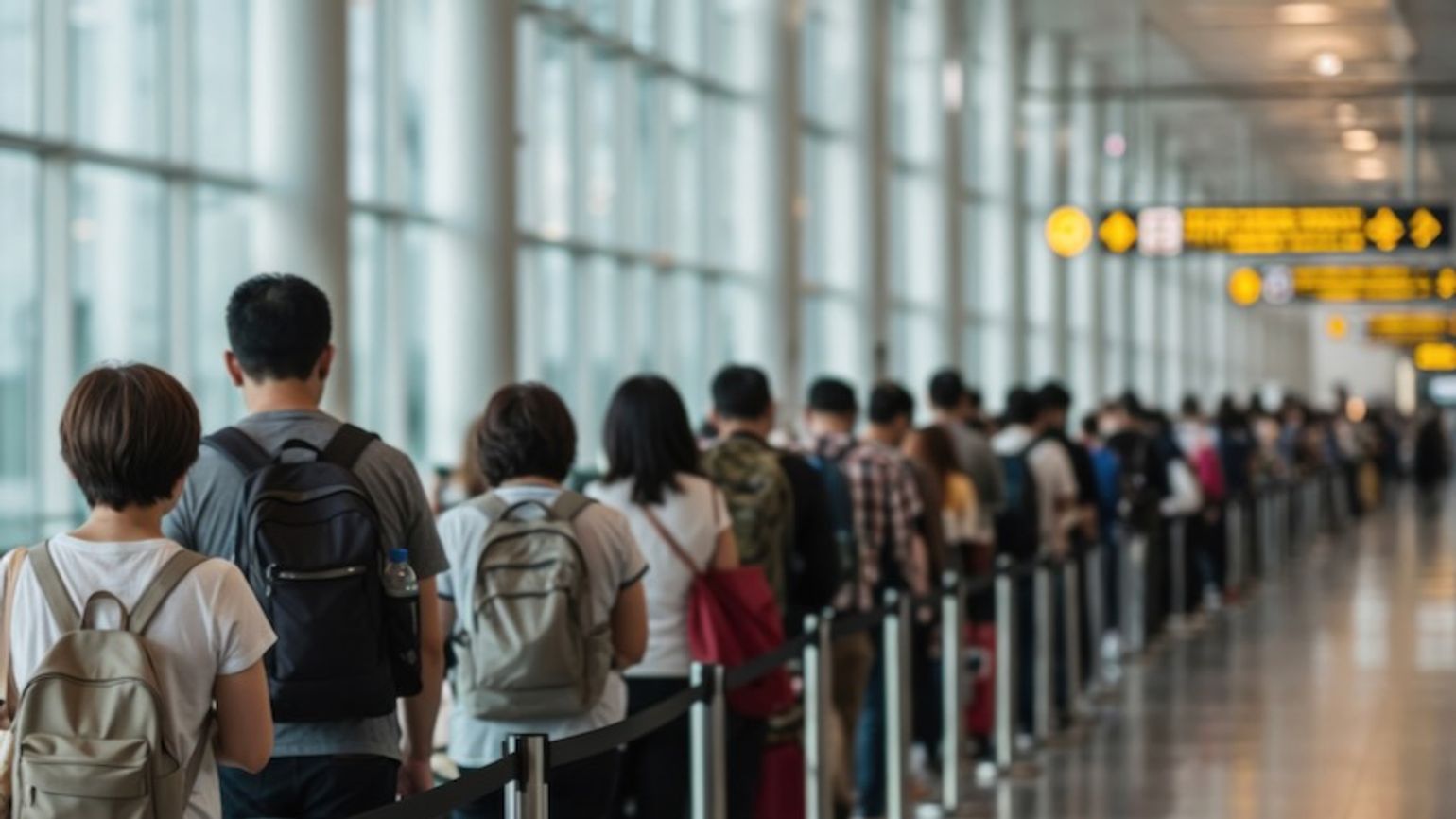 Airport queue