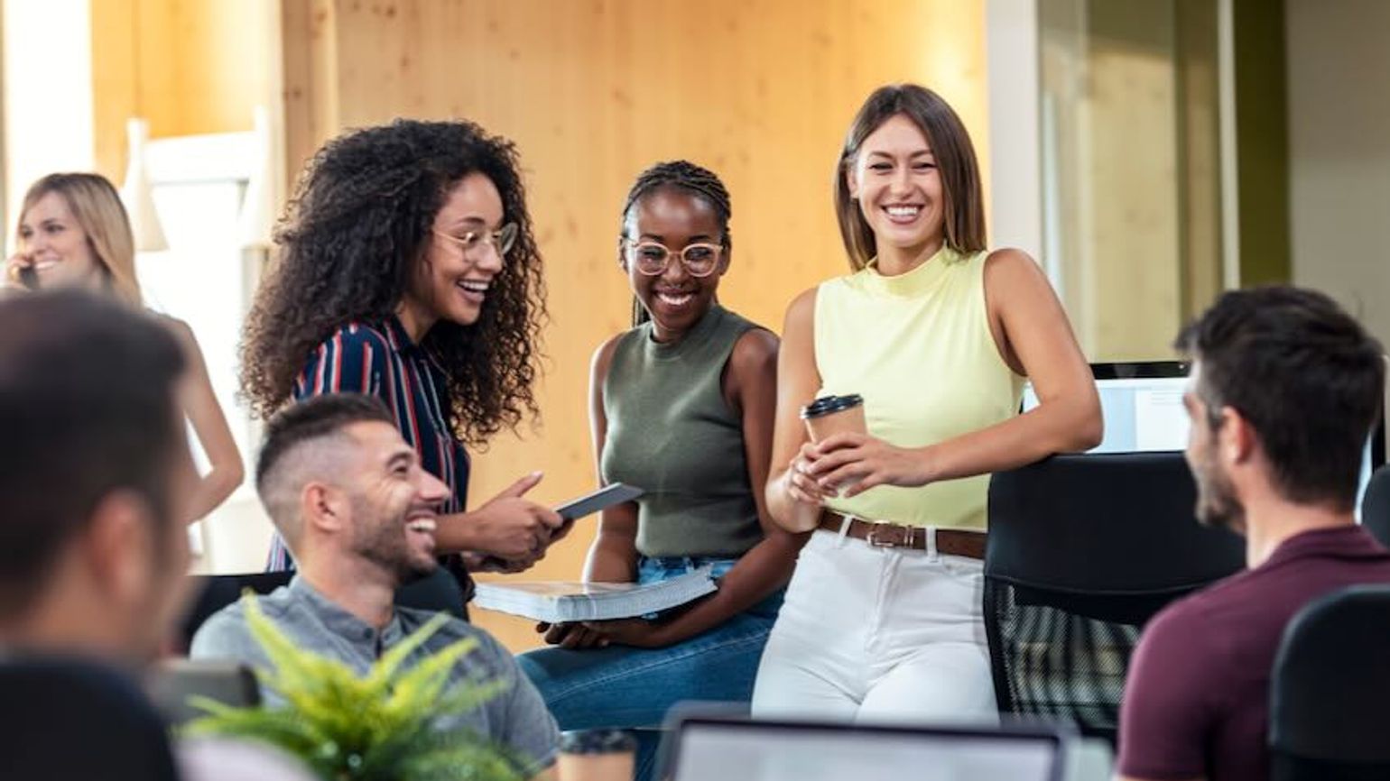 Young people networking