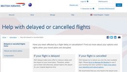 BA develops online help centre