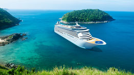 Holding business events and conferences on a cruise ship