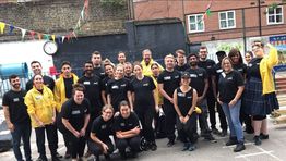 Gett joins ex-military coaches to build school playground
