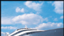 Sunborn Yacht sails away
