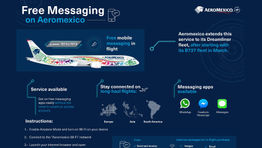 Aeromexico extends free mobile messaging service