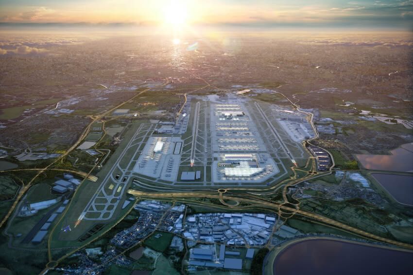 Heathrow Airport with third runway