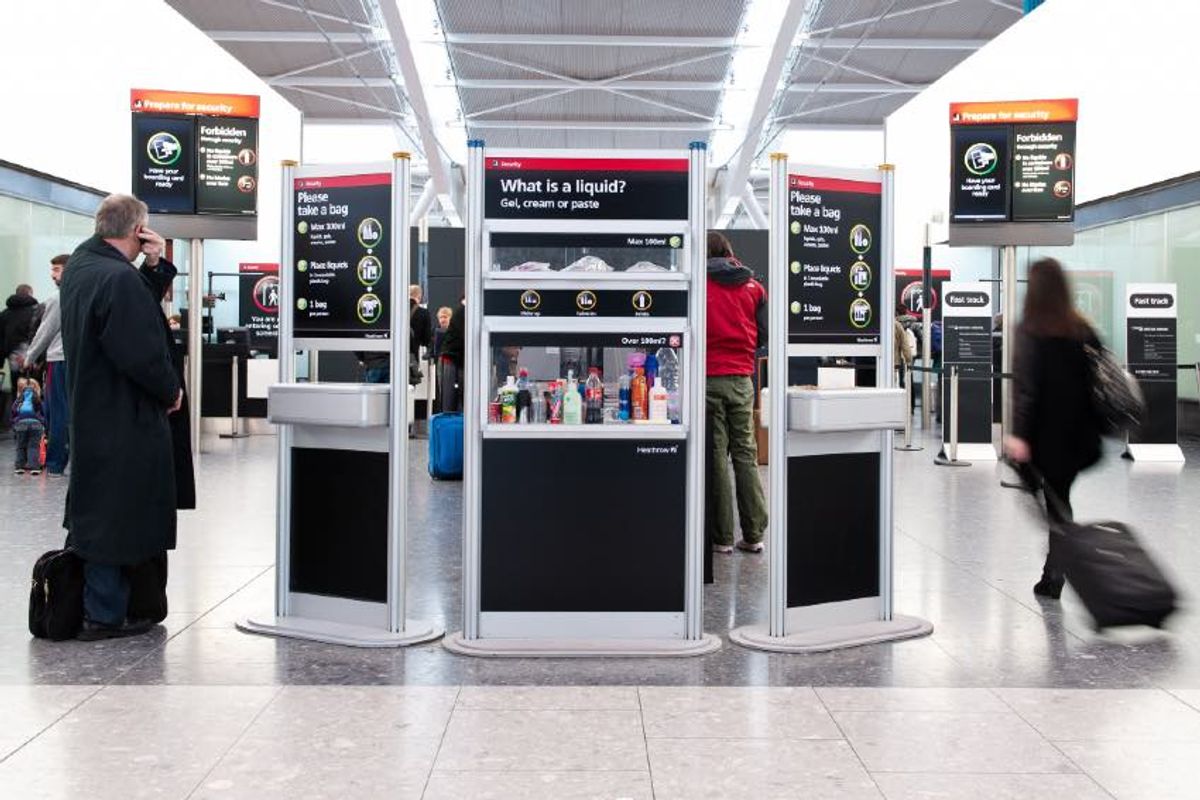 UK airports told to reimpose 100ml liquids rule